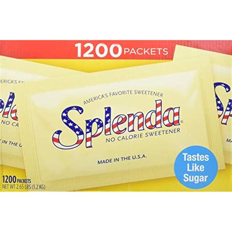 Splenda Sweetener 1200 Count 2 65 Lbs Packaging May Vary 722776001509 Ebay