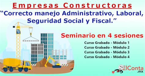 Empresas Constructoras Seminario Sesiones Correcto Manejo