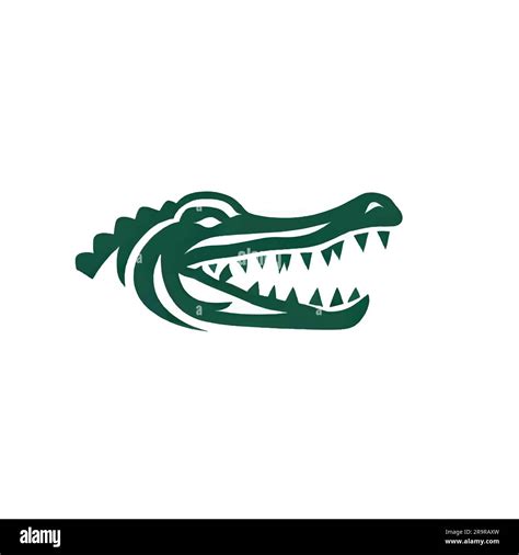 Alligator Or Crocodile Logo Illustration Stock Vector Image And Art Alamy