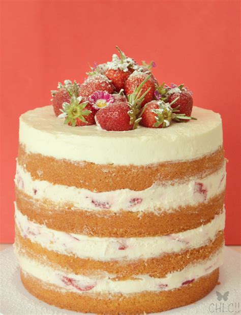 NAKED CAKE DE FRESAS NATA Y MASCARPONE Torta De Chocolate Facil