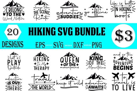 Hiking Svg Bundle Bundle · Creative Fabrica