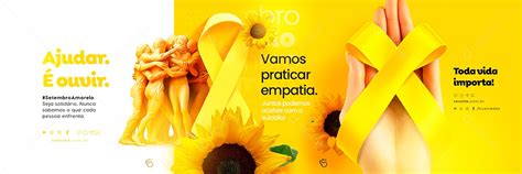 Carrossel Setembro Amarelo Vamos Praticar Empatia Social Media Psd