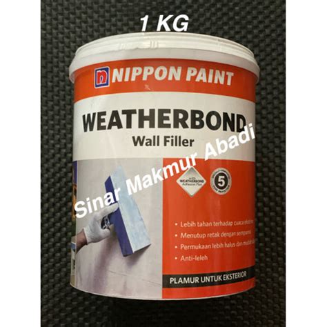 Jual Nippon WEATHERBOND WALL FILLER Dempul Tembok Plamur/Plamir Exterior 1K - Kota Bandung ...