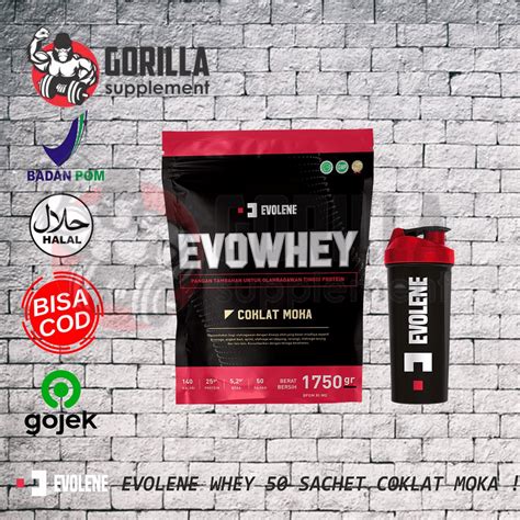 Jual Evolene Evowhey Sachet Rasa Coklat Moka Gram Evolene Whey