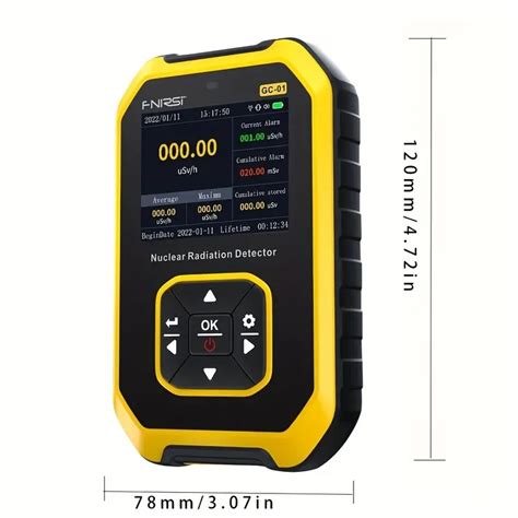 Portable Handheld Beta Gamma X Ray Rechargeable Radiation Monitor Meter