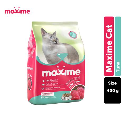 Maxime Dry Cat Food Kitten And Adult Tuna Flavor 400g Shopee Philippines