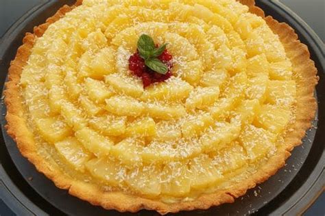 Tarte piña colada au Thermomix Cookomix