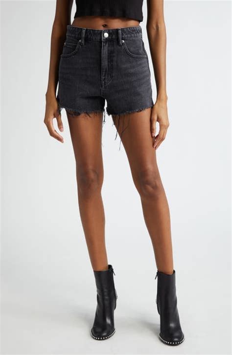 Womens Grey Denim Shorts Nordstrom