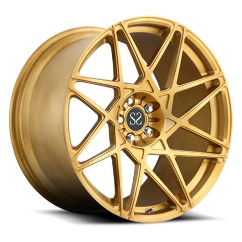 Custom Design Gold Monoblock Piece Luxury Forged Wheels For Mercedes