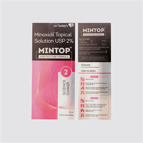 Mintop Minoxidil Topical Solution Dr Reddy S Packaging Size 40 Ml