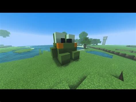 How to build a frog in Minecraft | Statue in Minecraft PE. - YouTube