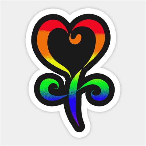 Female Symbol Lgbt Rainbow Pride Lesbian Pride Sticker Teepublic