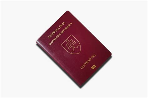 Slovakian Passport Isolated On A White Background Stock Photo