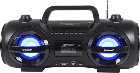 Amazon Emerson Epb Retro Portable Boombox Cd Player Cassette