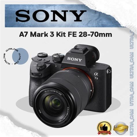 Jual Sony Alpha A Mark Iii A Mark Kit Fe Mm Resmi