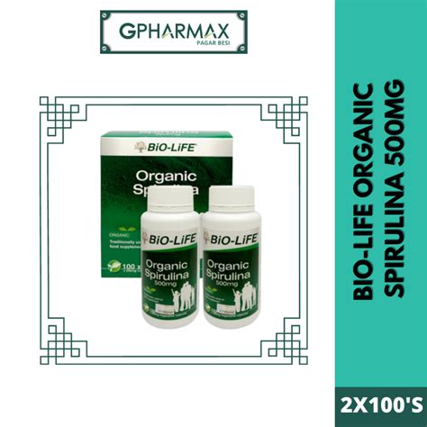 Bio Life Organic Spirulina Mg X S Shopee Malaysia