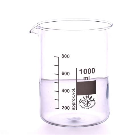 Simax Glass Beaker Squat Form 1000ml Pack Of 10 Dryad Education