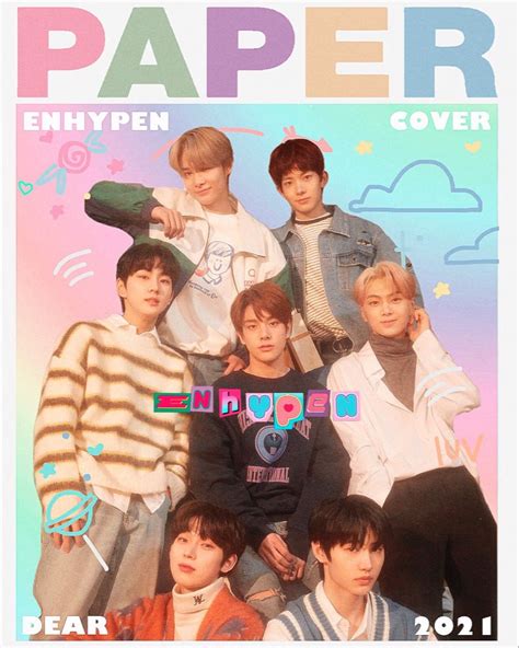 Enhypen Paper Magazine Edit Poster Room Poster Wall Poster Prints