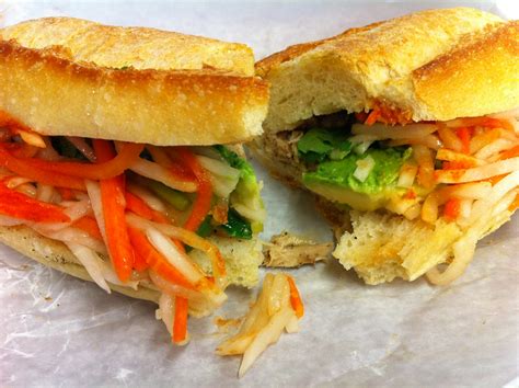 Albacore Tuna Avocado Hot Banh Mi Sandwich From Boi Vietna Flickr