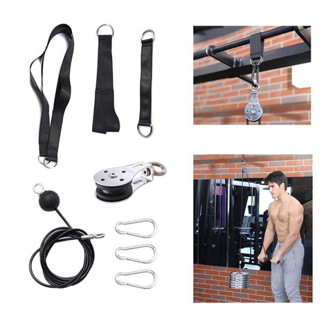 Fitness Diy Pulley Cable Machine Attachment System Loading Pin Lifting Arm Biceps Triceps