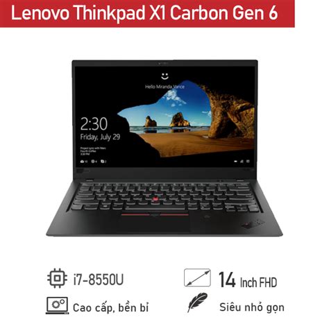 Nơi Bán Laptop Lenovo Thinkpad X1 Carbon Gen 6 Intel Core I5 8350u