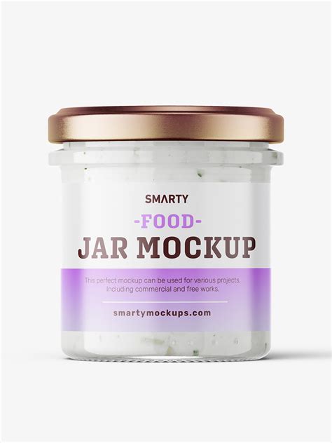 Garlic Sauce Jar Mockup Smarty Mockups