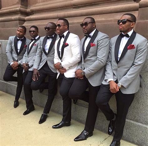 Groomsmen Groomsmen Grey Groomsmen Suits Groom Tuxedo