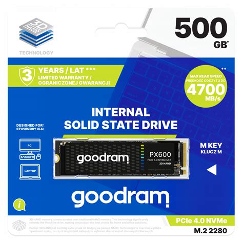 Dysk SSD Goodram PX600 500GB PCIe 4x4 M 2 2280 Sklep Opinie Cena W