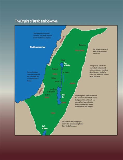 Map Of The Empire Of David And Solomon Saint Marys Press