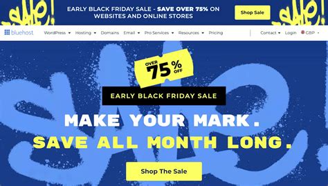 Bluehost Black Friday Deals 2023 75 OFF Web Hosting