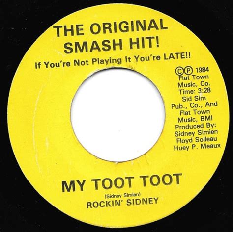 Rockin' Sidney - My Toot Toot (1984, Vinyl) | Discogs