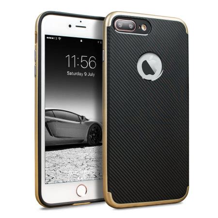 Olixar Xduo Iphone Plus Case Carbon Fibre Gold