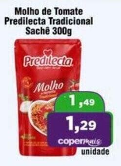 Molho De Tomate Predilecta Tradicional Sach G Oferta Na Copercana