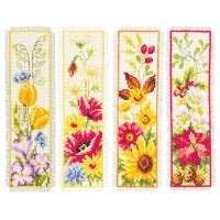 Vervaco Bookmark Four Seasons Set Of Cross Stitch Kit Wool