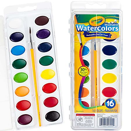 Crayola Washable Watercolor Paint Set - Office Depot