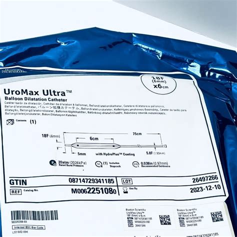 New BOSTON SCIENTIFIC 225108 UroMax Ultra Balloon Dilatation Catheter