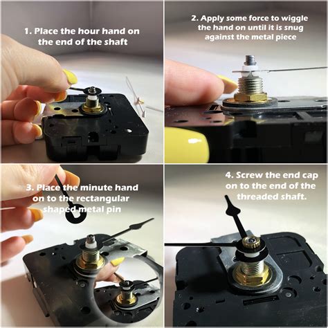 How To Assemble Clock Movements Clock Hands Mounting Instructions