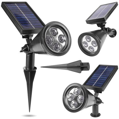 Lampa Solarna Led Wbijana Ogrodowa Czujnik Zmierzchu Do Ogrodu