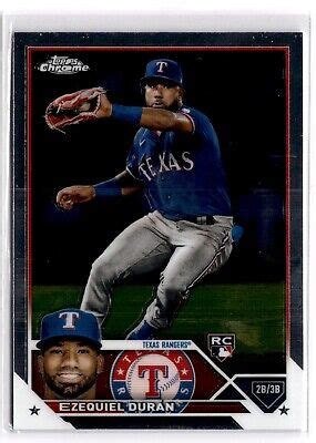 2023 Topps Chrome Ezequiel Duran 36 RC Texas Rangers EBay