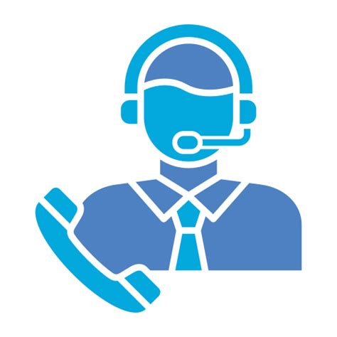 Customer Service Generic Blue Icon