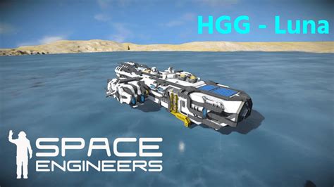 HGG Luna Space Engineers Ship Review And Crash YouTube