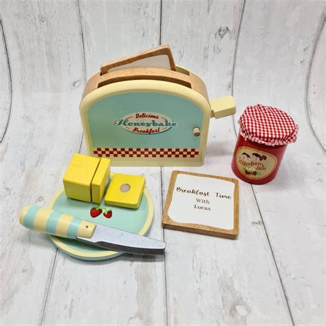 Personalised Wooden Toaster Set Toy Perfect for Children's Christmas ...