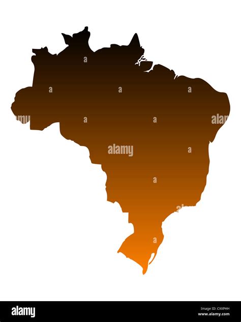 Map Of Brazil Stock Photo Alamy
