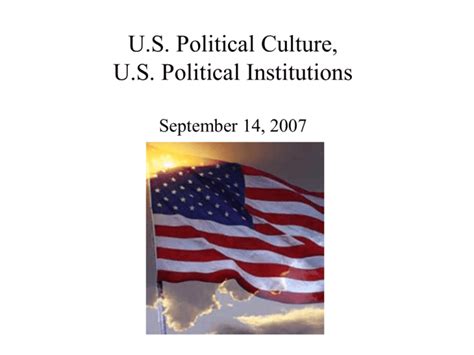 US Political Institutions