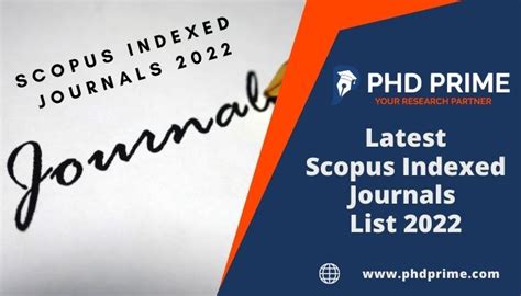 Scopus Indexed Journals List 2022 Reputed Journal Publication Service