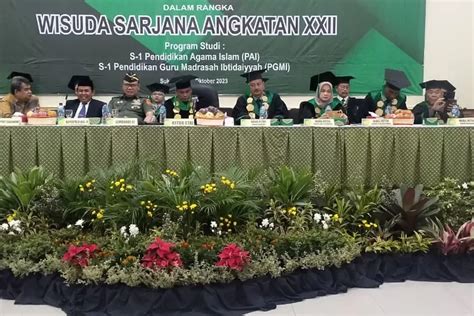 Wisudakan Mahasiswa I Angkatan Xxii Begini Kata Ketua Stai Cicurug