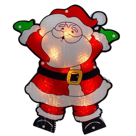 Northlight In Lighted Holographic Santa Claus Christmas Window