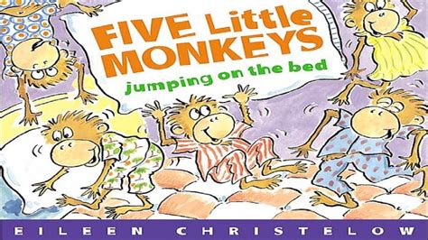 Five Little Monkeys Jumping On The Bed Animated Book Read Aloud Youtube