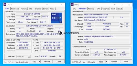 Intel Core I9 12900ks 5 5 Ghz Cpu Gets Updated Microcode In The Latest Msi Z690 Beta Bios Release