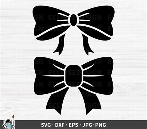 Hair Bows Svg Bows Silhouette Girl Bows Svg Hairdresser Etsy